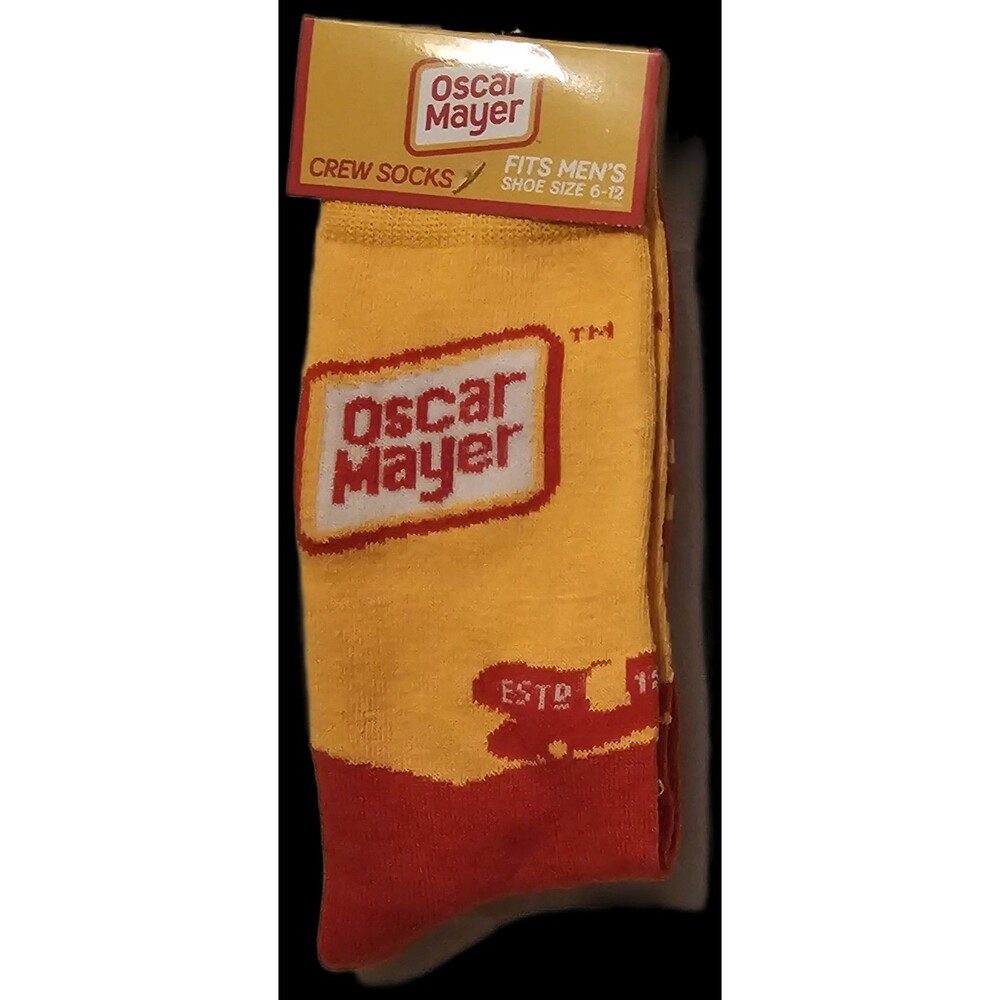 Socks Oscar Mayer 1883 Crew Socks for Men Shoe Sizes 6 - 12 NEW